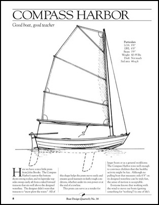 Compass Harbor pram, Boat Design Quarterly review