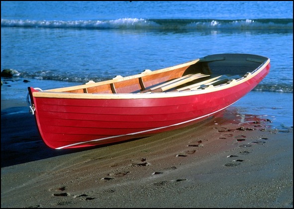 Merlin rowboat beach