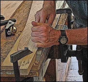 Cutting a plank gain